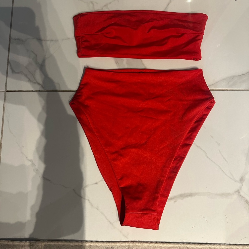 PrettyLittleThing Red Bikini Set